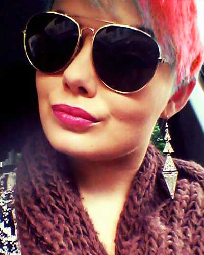 Haare rot türkis färben